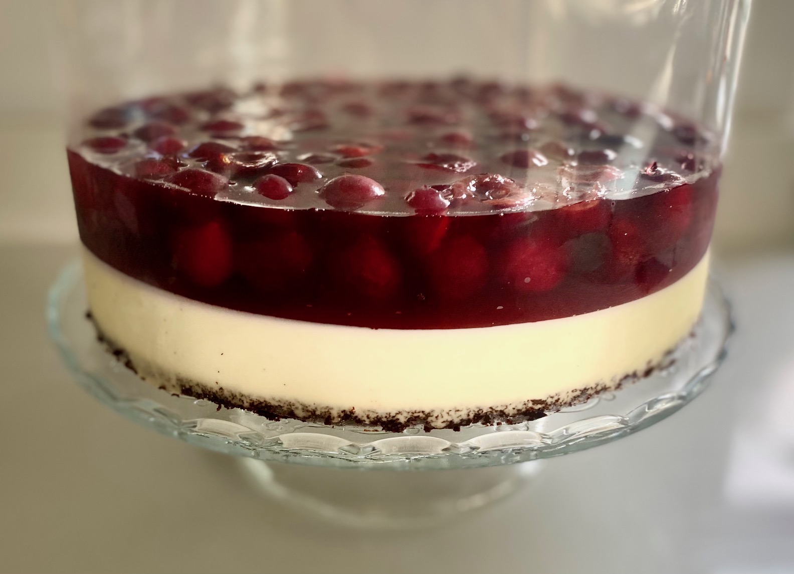 Cherry chocolate cake